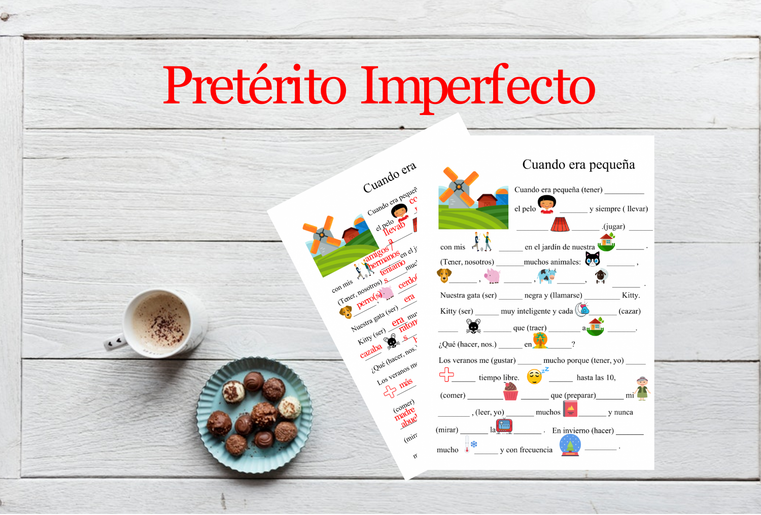 Ejercicios De Gramática - Pretérito Imperfecto , Actividades