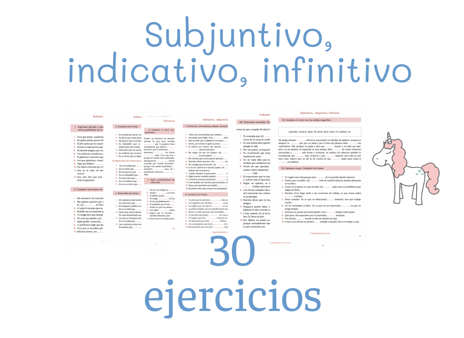 EJERCICIOS Para Practicar Los Verbos Regulares En Español