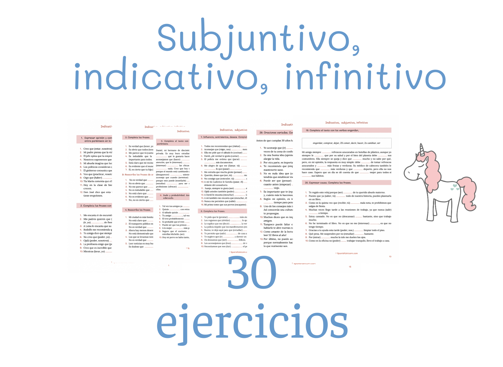 Ejercicios De Subjuntivo - Expresar Tiempo - Ejercicios