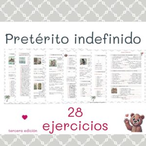 Preterito indefinido ejercicios Spanish grammar exercises, past tense